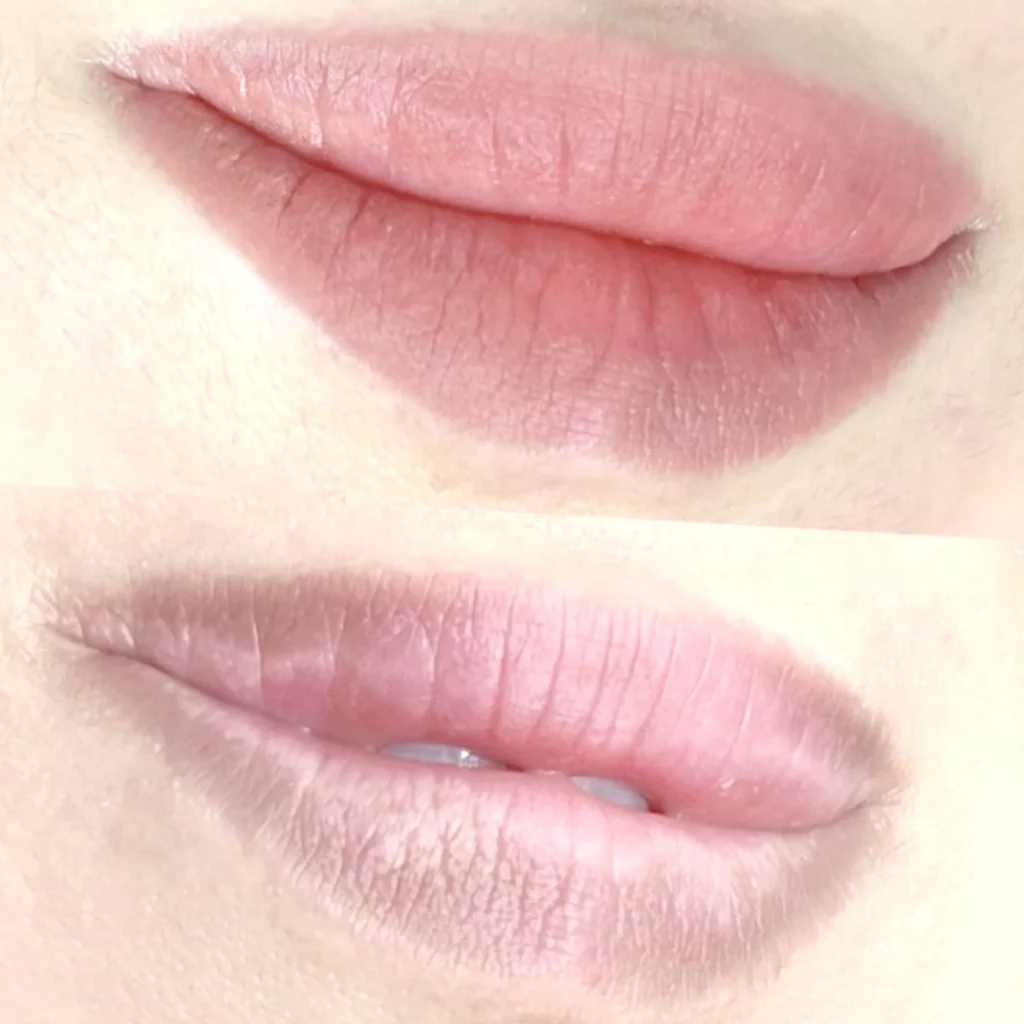 lip blush initial brightness